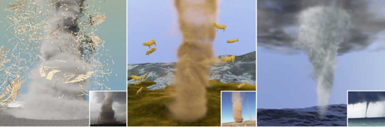 TwisterForge : animation contrôlable et efficace de tornades virtuelles tornades virtuelles, - Perform Lab